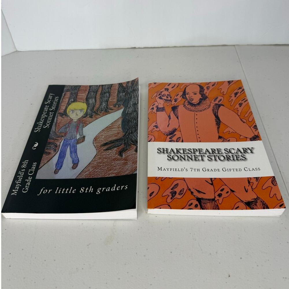 2 Book Lot Shakespeare Scary Sonnet Stories Mayfield Class Anthologies